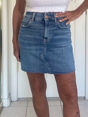 American Eagle Outfitters Medium Blue Denim Mini Skirt 4 LN